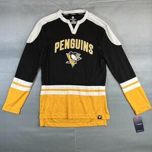 Fanatics Pittsburgh Penguins Jersey Shirt Mens Small Black Slapshot NHL Hockey